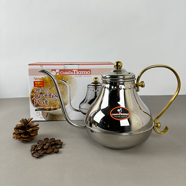 TIAMO 極細口徑 7mm 手沖壺 細口壺 420ml 