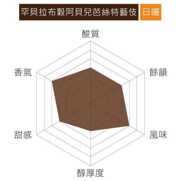 衣索比亞 罕貝拉布榖阿貝兒芭絲特藝伎 日曬 淺焙 