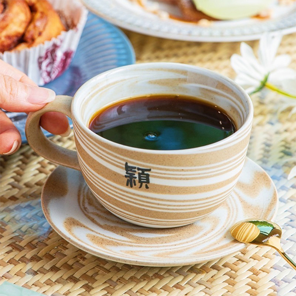 穎字粗陶杯盤組